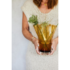 Wazon VIVA duży, bursztynowy