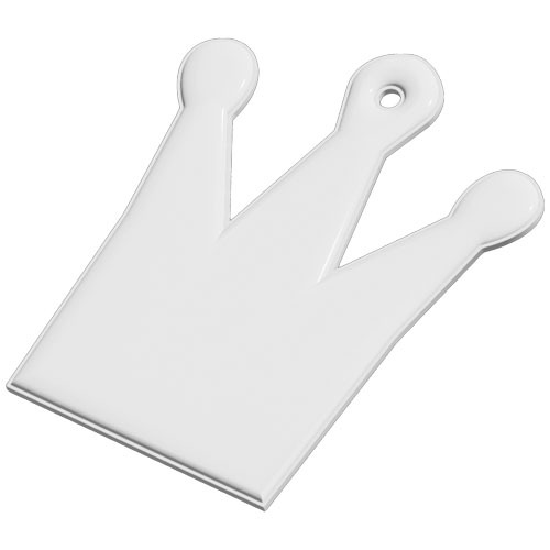 RFX™ reflective odblaskowa zawieszka z TPU, korona Biały 1PR11701 (2)