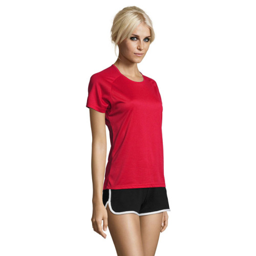 SPORTY Damski T-Shirt 140g Czerwony S01159-RD-XS (2)