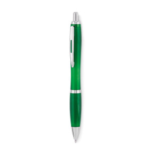 Długopis z RPET przezroczysty zielony