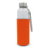 Szklana butelka na wodę z rękawem 500ML Transparentny / pomarańczowy LT98822-N0426  thumbnail