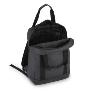Plecak z powłoką PU, wykonany z materiału R-PET 600D, 27,5 x 12 x 37,5 cm, 12 l