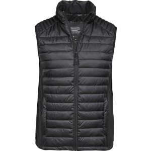 Kamizelka Męska Dopasowana Softshell Wodoodporna - Black & Black