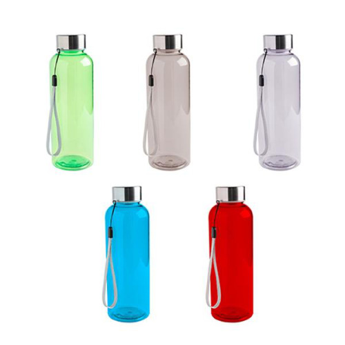 Butelka RPET 500ml, z metalową zakrętką i uchwytem Tourquise Blue IP370530S63 (2)