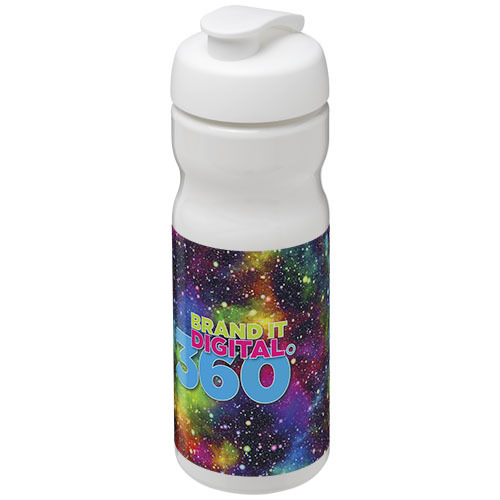 Bidon H2O Base® o pojemności 650 ml z wieczkiem zaciskowym Biały 21004516 (1)