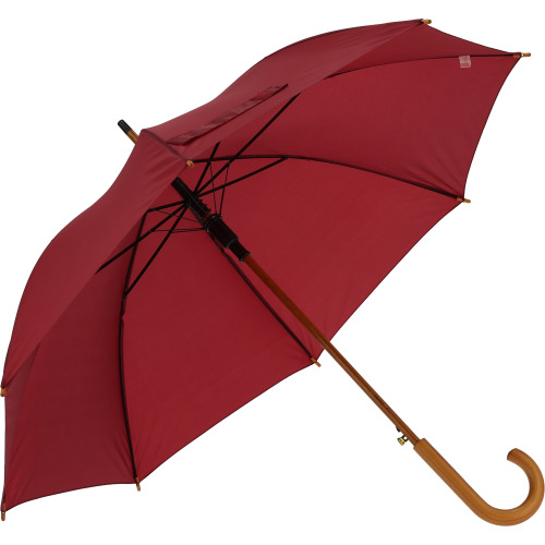 Parasol automatyczny drewniany Ø105 cm NANCY Bordowy 513102 