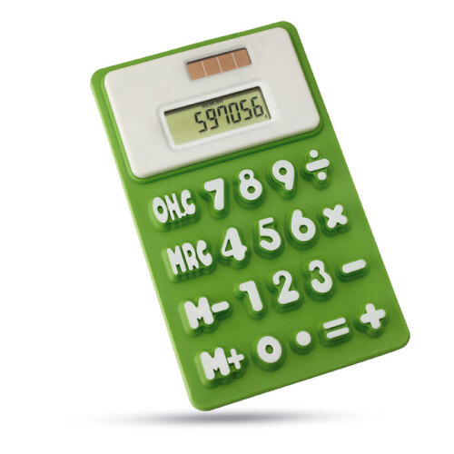 Kalkulator na baterię słoneczą limonka MO7435-48 