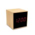 Bambusowy zegar na biurko z alarmem drewno V0193-17  thumbnail