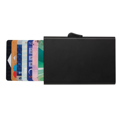 Etui na karty kredytowe C-Secure, ochrona RFID Czarny P820.491 (2)