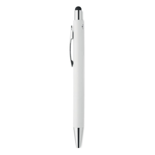 Antybakt. długopis z rysikiem biały MO6153-06 (2)