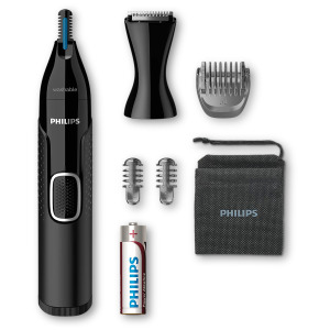 NT5650|Philips Trymer do nosa, uszu i brwi z 5 akcesoriami