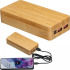 Power bank 20000 mAh bambusowy VALERIA Beżowy 3396913  thumbnail