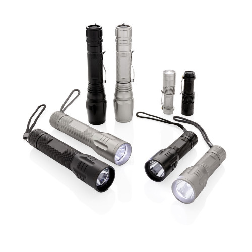 Duża latarka CREE 3W Czarny P513.461 (8)