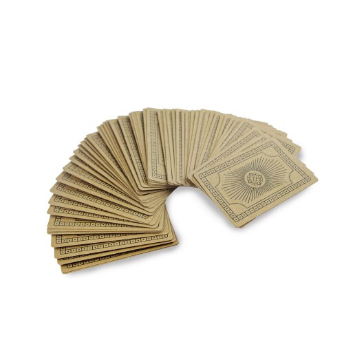 Karty do gry z papieru z recyklingu neutralny V8097-00 (3)