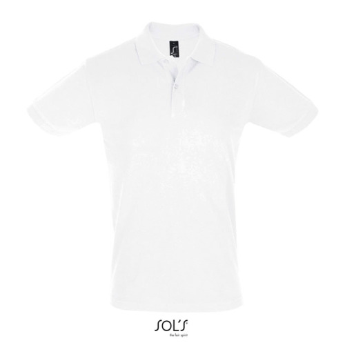 PERFECT Męskie POLO 180g Biały S11346-WH-XXL 