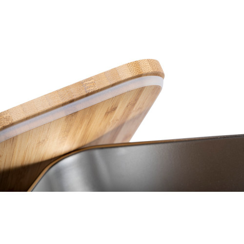 Pudełko śniadaniowe 600 ml, bambusowe wieczko, sztućce Srebrny V8864-32 (7)