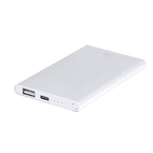 Power bank 4000 mAh z aluminium z recyklingu Biały VA600-02 