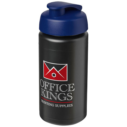 Bidon Baseline® Plus o pojemności 500 ml z wieczkiem zaciskowym i uchwytem Czarny 21007213 (1)