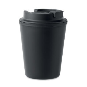 Kubek z recyklingu z PP 300 ml czarny