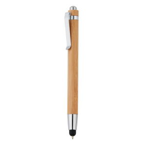 Bambusowy długopis, touch pen brązowy