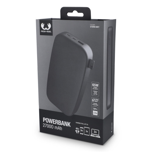 2PB27100 I Fresh 'n Rebel Powerbank 27000mAh 65W Stalowoszary LT49405-N0035 (6)