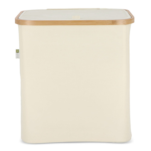 Składany kosz InSideOut z pokrywą Sogne 40,5 x 33 x 42cm rPET Ecru LT57105-N0054 