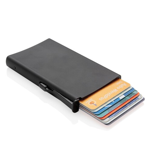 Etui na karty kredytowe, ochrona RFID czarny P820.041 (1)