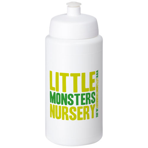 Bidon Baseline® Plus o pojemności 500 ml ze sportowym wieczkiem i uchwytem Biały 21068701 (1)