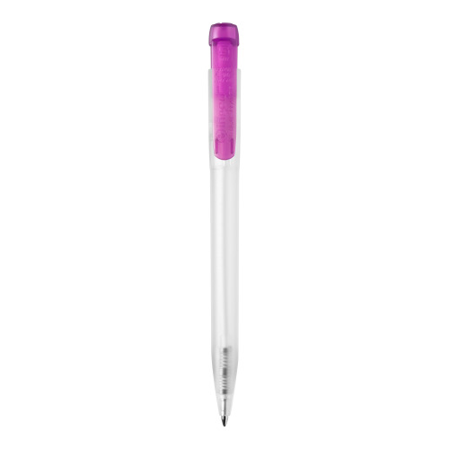 Długopis Ingeo TM Pen Clear przejrzysty Ecru / różowy LT87543-N5476 (2)