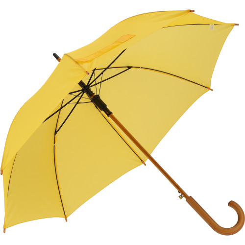 Parasol automatyczny drewniany Ø105 cm NANCY żółty 513108 