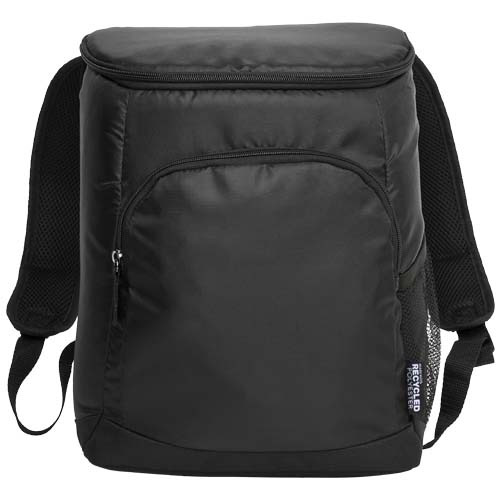 Plecak termoizolacyjny Chillpack na 18 puszek, z materiału z recyklingu z certyfikatem GRS, 16 l. Czarny 13013390 (2)