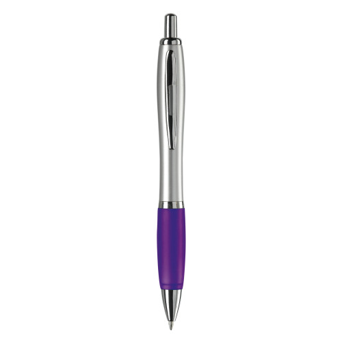 Długopis Hawaï srebrny Srebrny / purpurowy LT80422-N0572 (1)