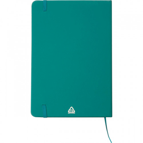 Notatnik A5 w linie z materiałów z recyklingu DOMINIK Turkusowy 2526114 (4)