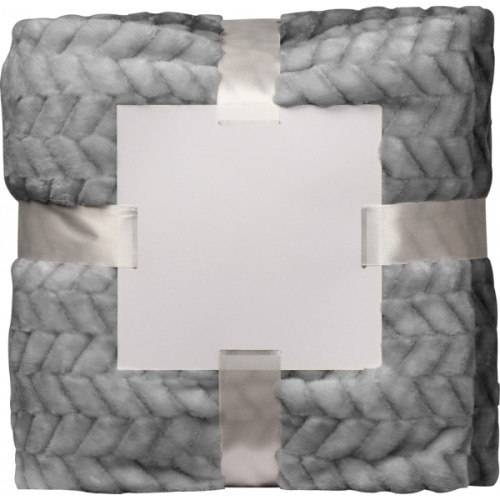 Duży koc 120x180cm 280 g/m² DAMIANO Szary 6436107 (4)