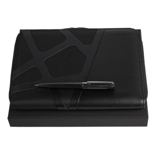 Zestaw upominkowy HUGO BOSS długopis i teczka A5 - HSV3064A + HTM308A Zielony HPBM308A 