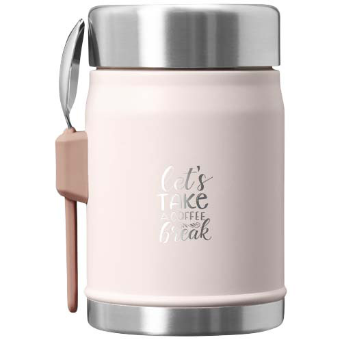 Słoik na żywność Stanley Legendary z łyżko-widelcem, o pojemności 400 ml Jasnoróżowy 10088141 (1)