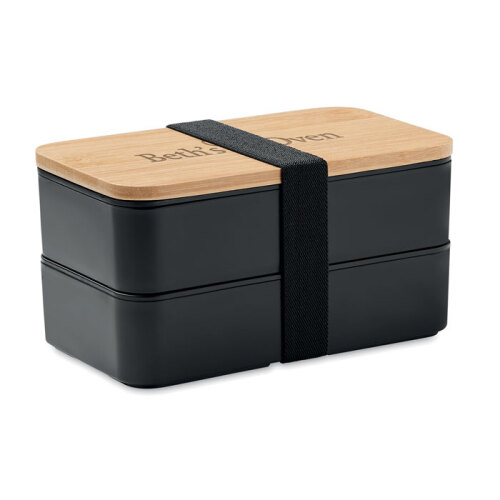Lunch box z bambusową pokrywką czarny MO6627-03 (5)