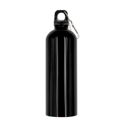 Butelka sportowa 750 ml z karabińczykiem | Laveriano Czarny VA918-03 (1)
