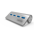 Unitek Y-3186 Aluminiowy Hub 4x USB 3.0 Srebrny / grafitowy EG 007177  thumbnail
