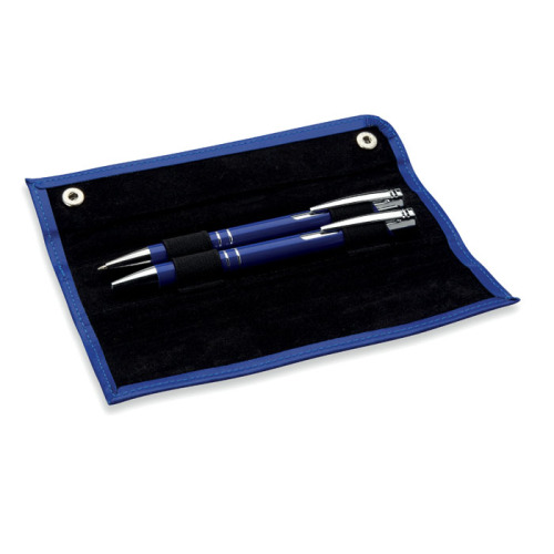 Długopis i ołówek w etui granatowy MO8151-04 