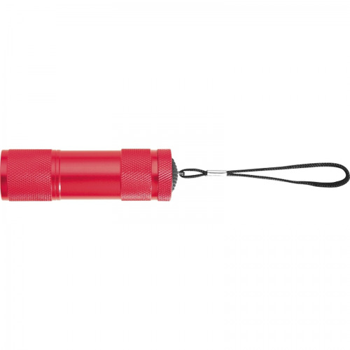 Latarka metalowa 9 LED DUNCAN Czerwony 8875705 (3)