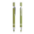 Długopis aluminiowy, gumowany, touch / Chromy Pistachio Green IP13150448  thumbnail