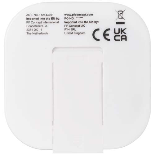 Dofida przewodowe słuchawki douszne typu C z pudełkiem do przechowywania wykonanym z tworzyw sztucznych pochodzących z recyklingu Biały 12443701 (3)