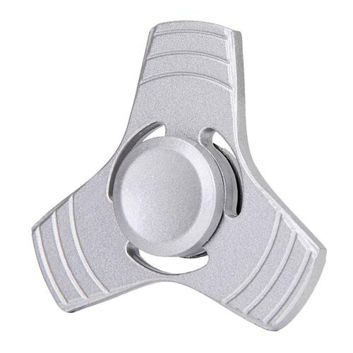 Aluminiowy mini Fidget Spinner Srebrny / grafitowy EG 028777 (1)
