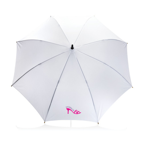 Bambusowy parasol automatyczny 23" AWARE™ RPET Biały P850.653 (4)