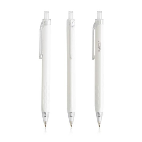 Plastikowy trójkątny długopis / Triplast Biały IP13159200 (1)