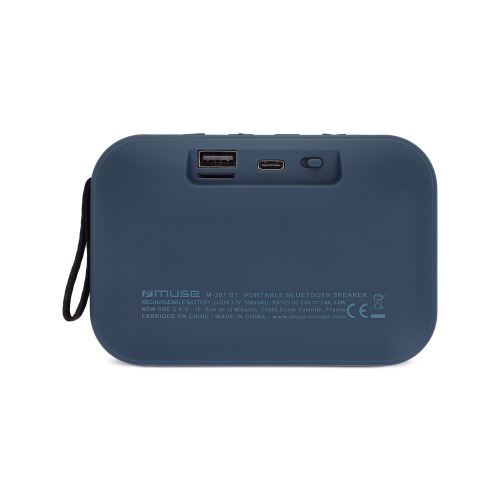 M-307 | Muse 5W Bluetooth Speaker Niebieski LT45805-N0011 (1)