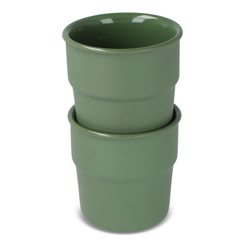 Zestaw kubków ceramicznych InSideOut Fika 280m Oliwkowa zieleń LT57010-N0043 
