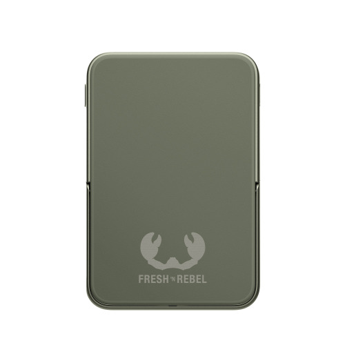 2PBM5000| Fresh 'n Rebel Compatible with MagSafe MagSafe Powerbank Wireless 5000mAh Dried Green LT49413-N0049 (1)