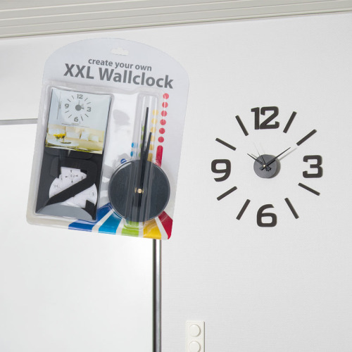 Zegar ścienny naklejka LUCCA Czarny 304303 